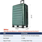 KYME 30 Inch Luggage TSA Approved Hardside Suitcases - Image 7