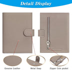 Passport Holder for Travel Women RFID Blocking Genuine Leather Passport Wallet - Image 7