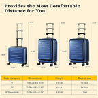 16 Inch Carry On Luggage Airline Approved, Expandable Lightweight ABS+PC Hard - Image 9