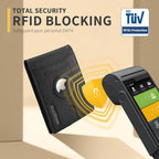 RUNBOX AirTag-Wallet-Mens-Slim-RFID Blocking Wallets Leather - Image 5