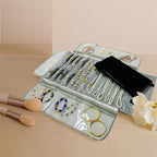 Velvet Travel Jewelry Case Roll Bag Organizer - Image 2