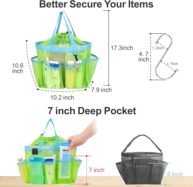 F-color Mesh Shower Caddy Portable - Image 5