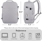 MOMUVO Large Travel Backpack Women, Flight Approved Carry On Backpack, Water - Image 6