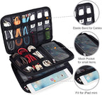 BUBM Double Layer Electronic Accessories Organizer, Travel Gadget Bag - Image 4