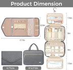 BAGAIL Hanging Toiletry Bag for Women Water-resistant Cosmetic Bag Large - Image 2