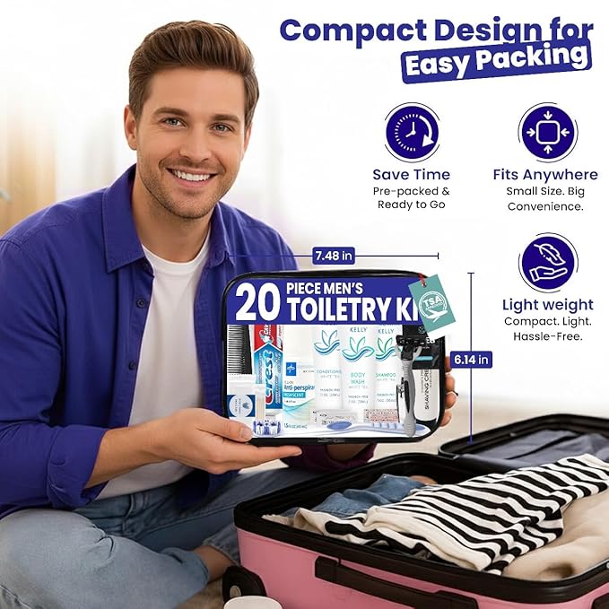 Trektote Bulk Hygiene Kit For Men And Women – 20 Piece Set Of Travel Size - Image 5