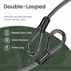 Titanker Bike Lock Cable, 12mm Thick Security Cable - Image 4