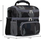 FlowFly Double Layer Cooler Insulated Lunch Bag Adult Lunch Box Large Tote Bag - Image 9