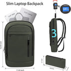 Business Backpack for Men Lightweight Commute Laptop Backpack Anti-Theft Water - Image 2