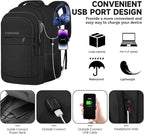 Lapsouno Laptop Backpack, Travel Laptop Backpack, Business Anti Theft Slim - Image 4