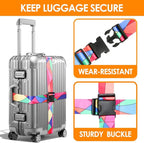 Adjustable Travel Luggage Strap Suitcase Belt Travel Bag Accessories 1.96 in W - Image 3