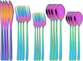 20 Pieces Silverware Set 304 Stainless Steel, Healthy & Eco-Friendly Silver by Uniturcky