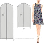 Zilink 3 Pack 65" Long Clear Dress Bags - Image 2