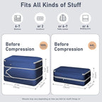 DIMJ Comforter Storage Bag - 100L Large Capacity Blanket Storage Compression - Image 2