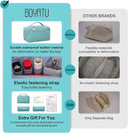 BOYATU Travel Makeup Bag Organizer Cosmetic Bag: 3 Pcs Set Make up Bags - Image 2