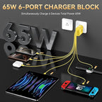 USB C Fast Charger Block, iPhone Charger Fast Charging Blocks 65W Multi Port - Image 3