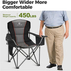ALPHA CAMP Oversized Camping Chair Heavy Duty Lawn Chair - Image 5