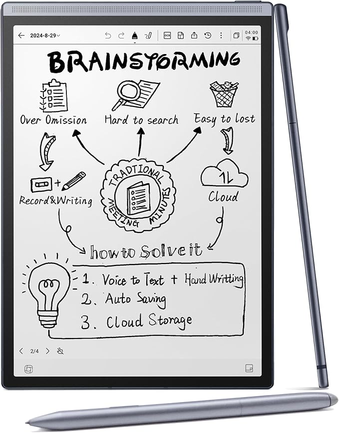 AINOTE Air 2 Bundle – 8.2" E Ink AI Note-taking Tablet by iFLYTEK