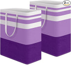HomeHacks 2 Pack Large Laundry Baskets, Waterproof, Freestanding Laundry Hampers by HomeHacks