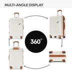 GinzaTravel Luggage Sets 3-Piece Expandable Suitcases - Image 8