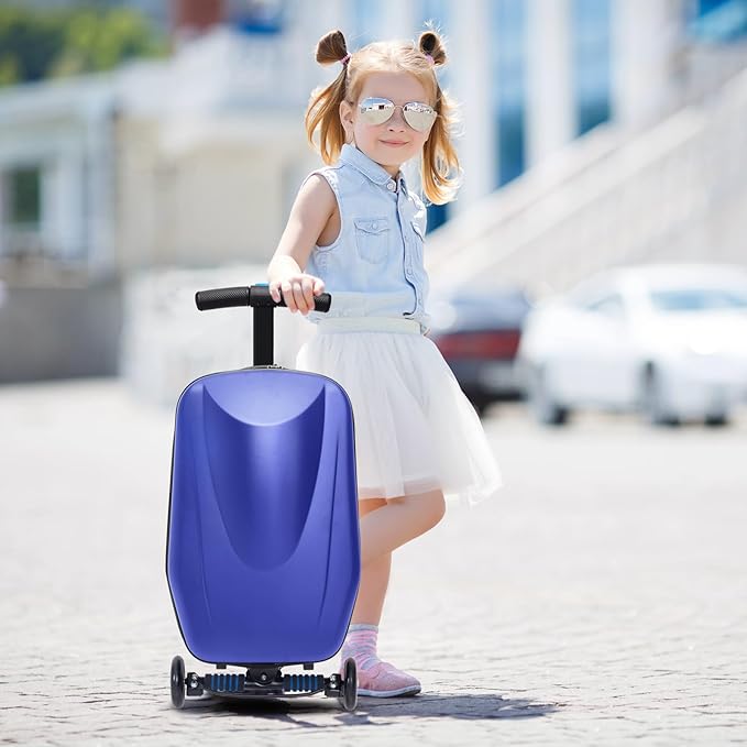 20" Kids Scooter Suitcase Ride-On Carry-On - Image 9