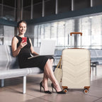 Luggage Sets 3 Piece with Spinner Wheel, Hardside Suitcase Set with TSA Lock - Image 2