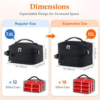 Lifewit Insulated Lunch Box for Men, Expandable Cooler Bag, Freezable Lunch Bag - Image 4