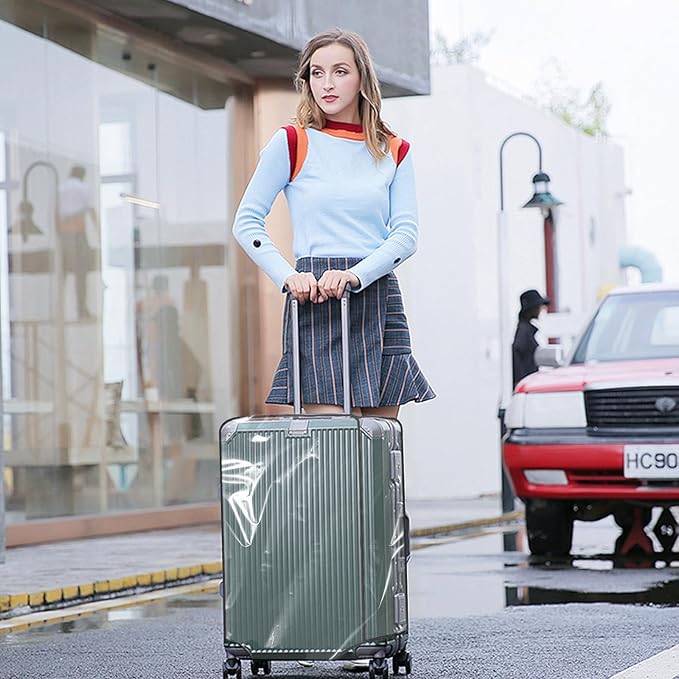 Clear PVC Luggage Cover, Waterproof Dustproof Anti-Scratch Suitcase Protector - Image 4