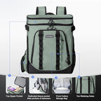 Beach Cooler Backpack for Men 36cans Insulated Backpack Cooler Lunch Bag for - Image 4