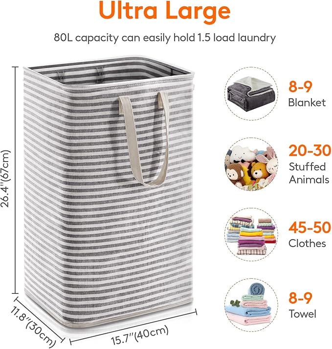 Lifewit Laundry Hamper Large Collapsible Laundry Basket, Freestanding - Image 3