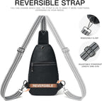 7L Sling Bag for Women Men Leather Small Sling Backpack Daypack Anti Theft - Image 7