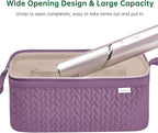 Shark Flex Style Case for Dy son Airwrap Hair Dryer Brush Revlon Hair Tools Travel Bag Carrying Case Flat Curling Iron Organizer (Purple)