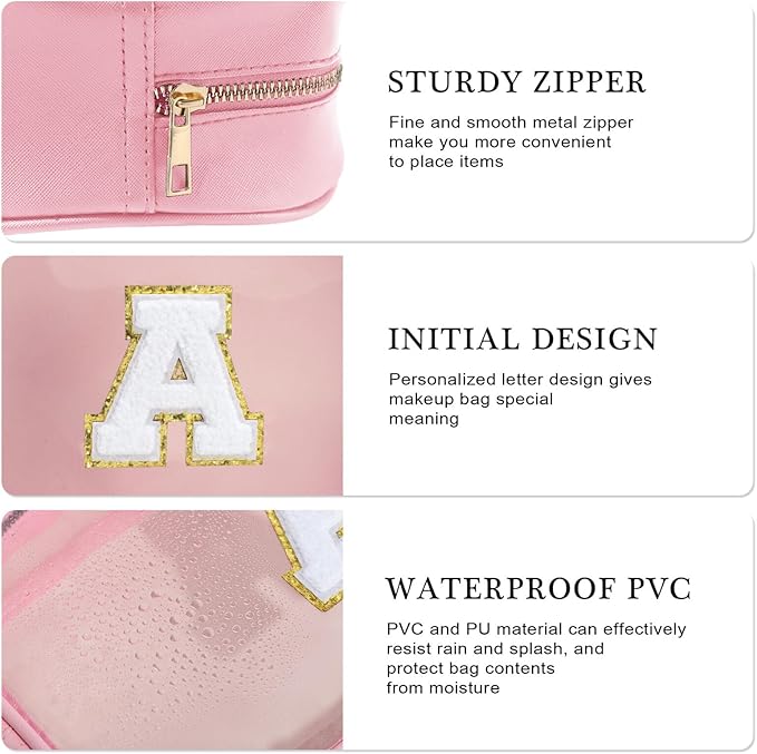 YOOLIFE Birthday Gifts for Her | Travel Clear Makeup Bag Toiletry Bag, Make up - Image 5