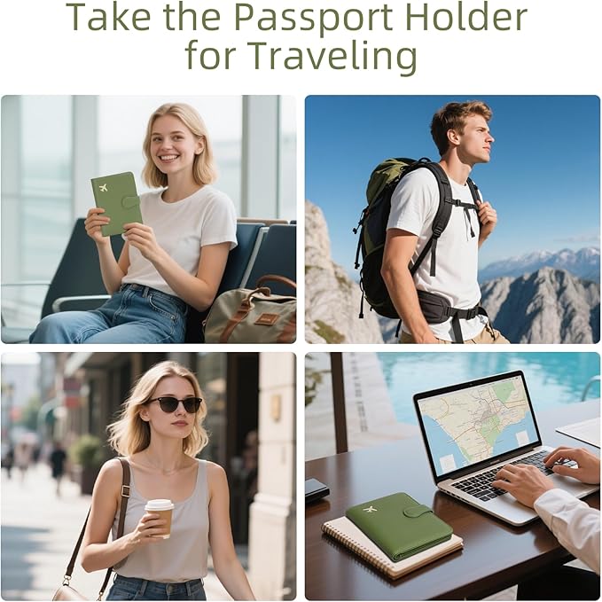 ZOPPEN Passport Holder for Travel, Passport Wallet Case, Rfid Travel Wallet - Image 6