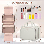 Toiletry Bag for Women with Jewelry Organizer Compartment, Travel Makeup - Image 2