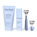 Flamingo Pubic Hair Razor for Women, Shaving Kit, 1 Razor, Exfoliating Shaving by Flamingo