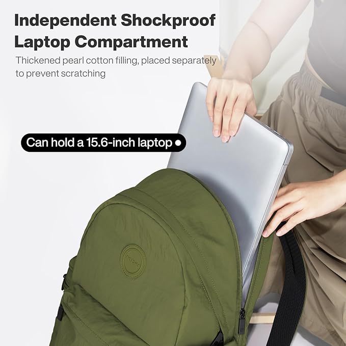 mixi Outdoor Lightweight Backpack Casual Carry On Laptop Backpack Travel Bookbag - Image 5