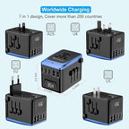 Universal Travel Adapter, PD 35W 7 in 1 International Power Plug Adapter - Image 3