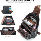 Crossbody Sling Bag for Women Men Anti Theft Cross Body Fanny Pack Belt Bag - Image 4