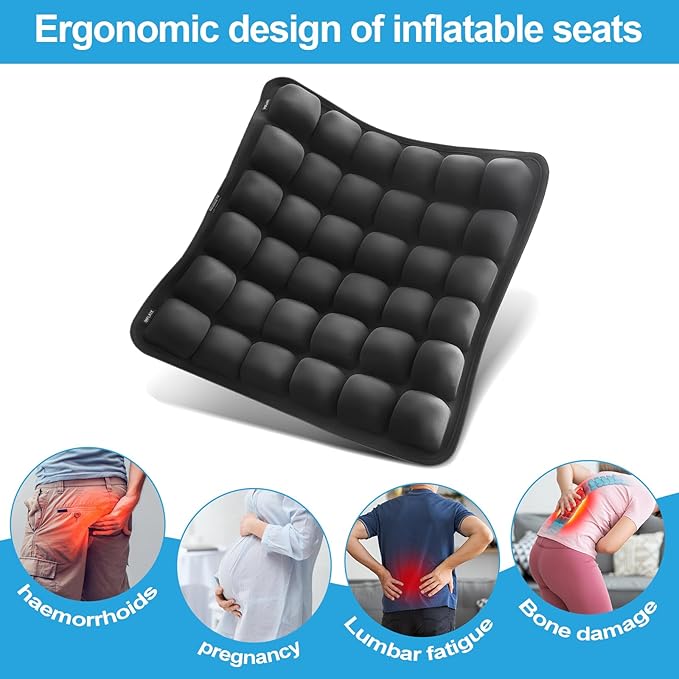 Travel Seat Cushion for Airplane – Inflatable 3D Air Cell Seat Cushions - Image 7