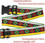 Geometric Arts Luggage Straps for Suitcases, Adjustable Luggage Travel Belt to - Image 4