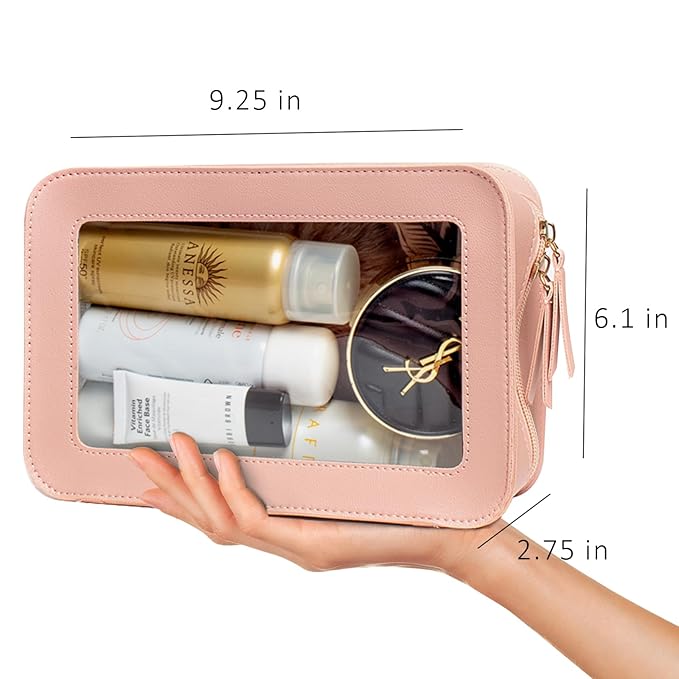 LETGO Clear Makeup Bag, TSA Approved Toiletry Organizer - Image 2