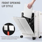 UrbanExplorer 20 Inch Carry On Luggage TSA Approved, Aluminum Frame Zipperless - Image 4