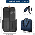 Noozion Garment Bag for Travel Large Carry On Suit Bag Hanging Travel Suit Bags - Image 3