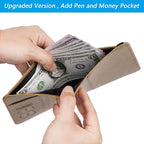Passport Holder Cover Wallet Travel Essentials RFID Blocking Leather Card Case - Image 3