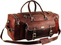 Men’s Gym Sports Overnight Weekender Bag Leather Travel Bags by HULSH-GenuineHandcraftedLeatherBags