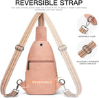 7L Sling Bag for Women Men Leather Small Sling Backpack Daypack Anti Theft - Image 7