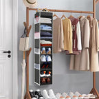 Large-Sized Hanging Shoe Organizer 10-Shelf, Sturdy Hanging Closet Organizer - Image 2
