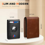 RUNBOX AirTag-Wallet-Mens-Slim-RFID Blocking Wallets Leather - Image 4