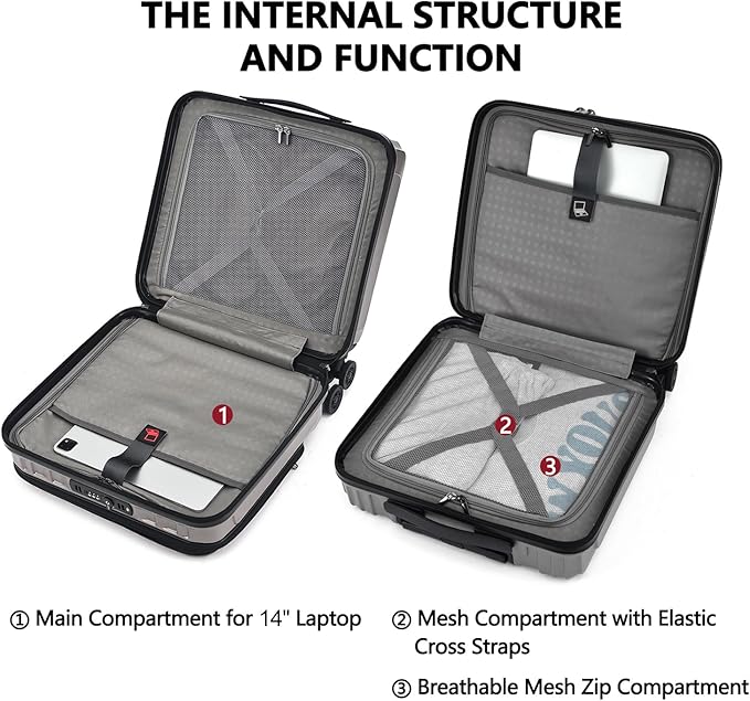 TydeCkare 16" Carry on Luggage - Image 5